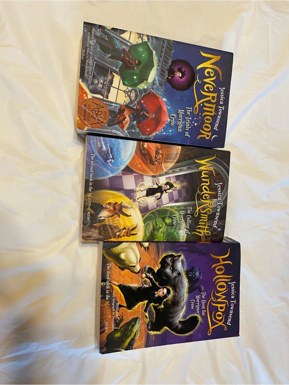 Nevermoor Series Boxed Set by Jessica Townsend - Colorful Fantasy Covers 1-3